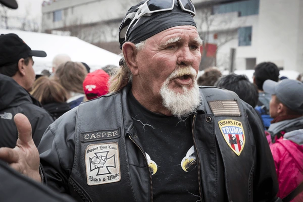 Casper Pittman at Bikers for Trump event