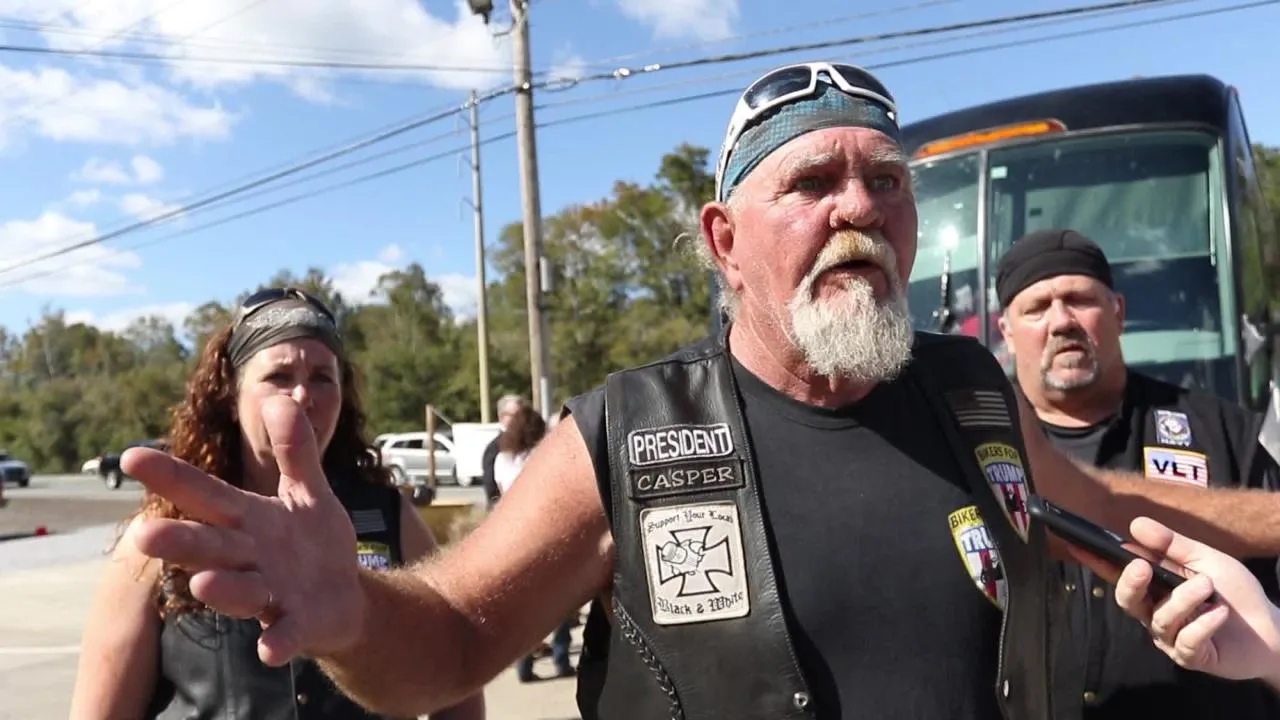 Casper Pittman leading motorcycle group